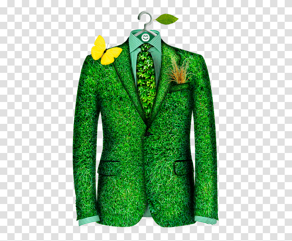 Green Suit Eco Friendly Dry Cleaning, Long Sleeve, Apparel, Tie Transparent Png