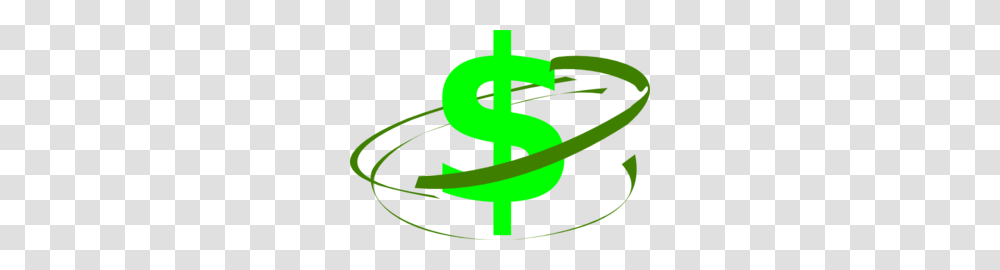 Green Swirl Around Money Sign Clip Art, Road, Plant Transparent Png
