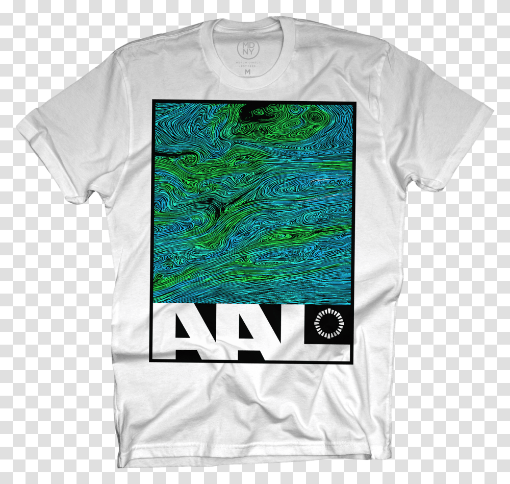 Green Swirl White T Shirt Animals As Leaders Active Shirt, Clothing, Apparel, T-Shirt Transparent Png
