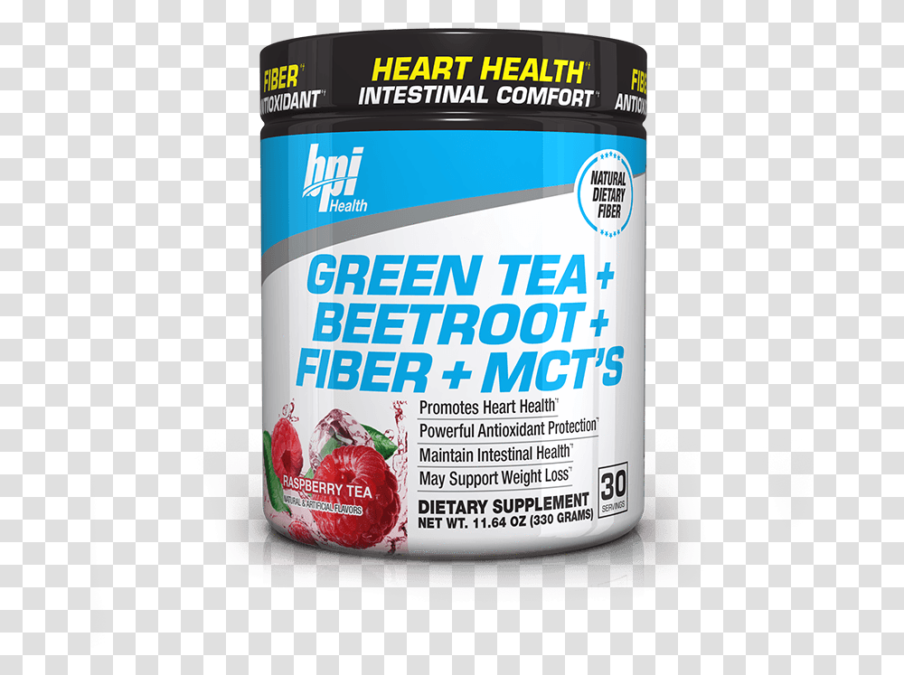 Green Tea Beetroot Fiber Mcts Supplement Facts Strawberry, Paint Container, Food Transparent Png