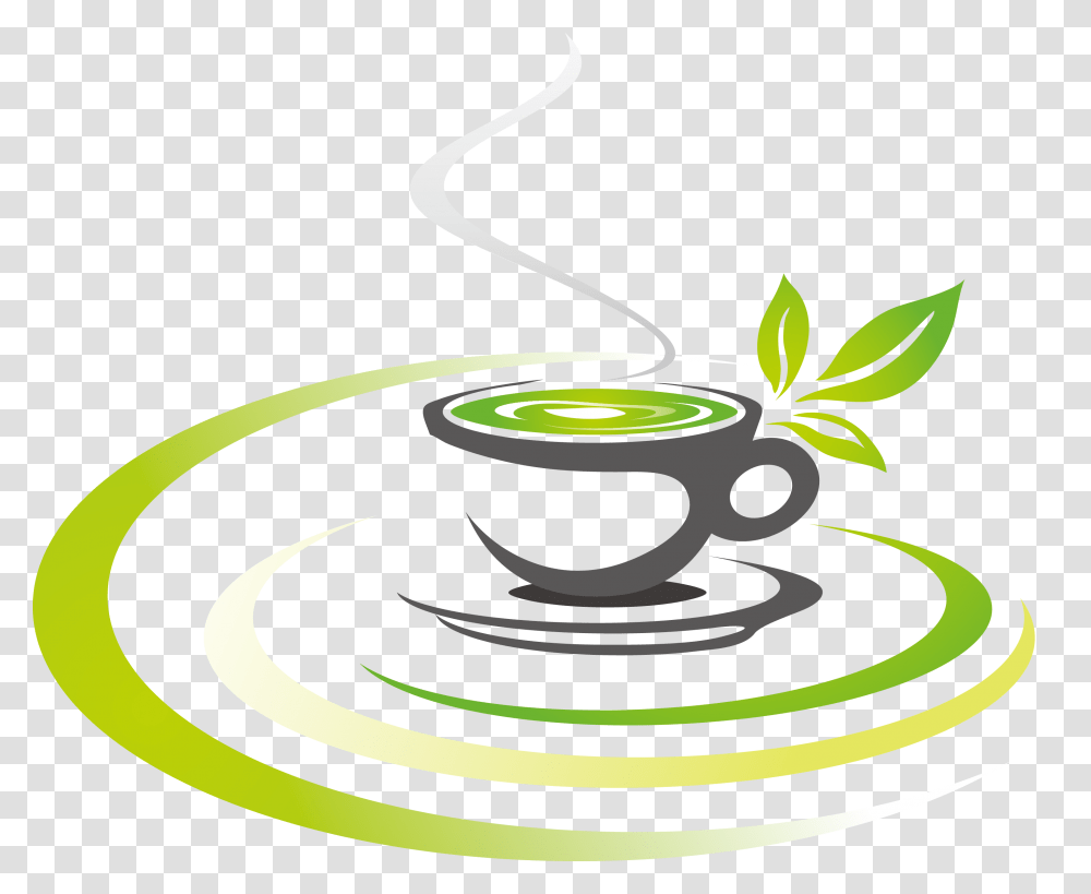 Green Tea Free Image Arts, Saucer, Pottery, Label Transparent Png