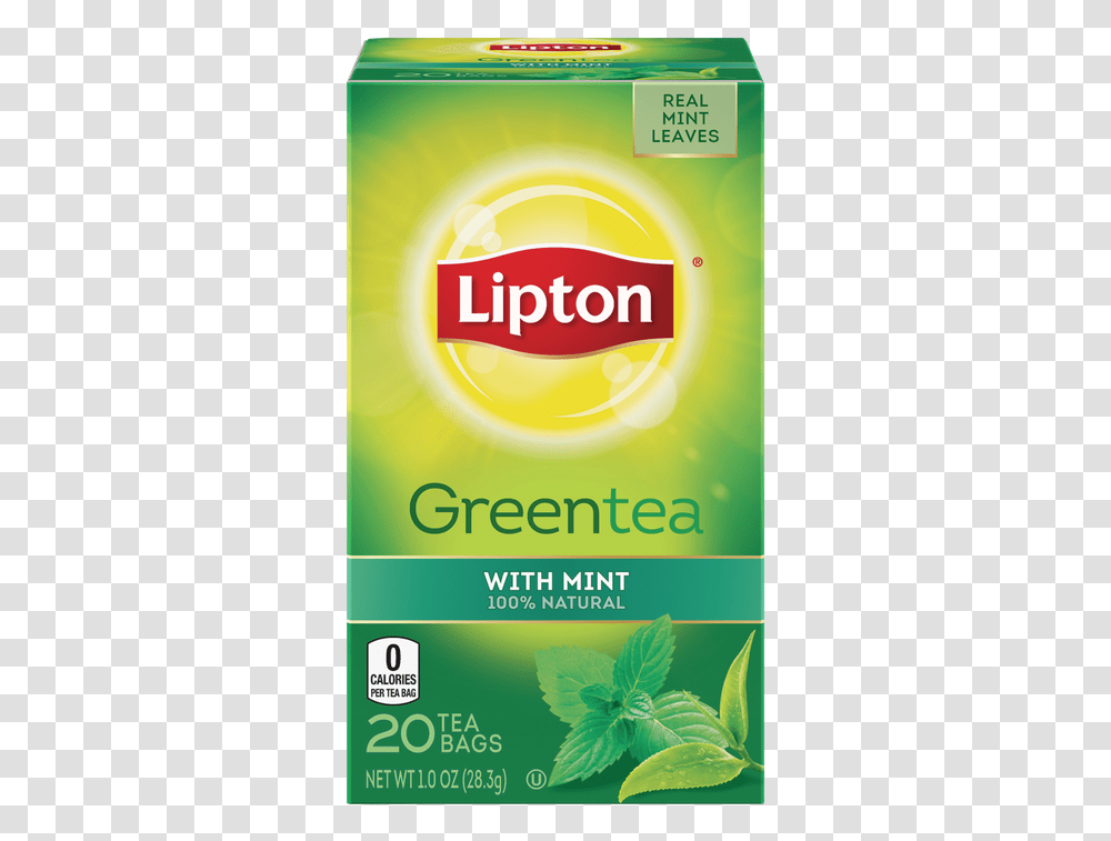 Green Tea Mandarin Orange Lipton Bag Green Tea Lipton Green Tea Mint, Plant, Beverage, Vase, Jar Transparent Png