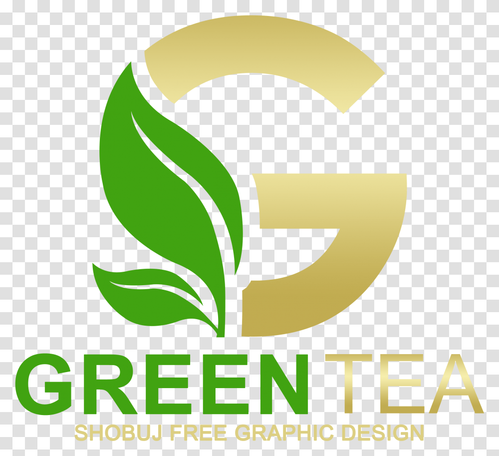 Green Tea Vector Logo Design Vertical, Text, Symbol, Trademark, Number Transparent Png