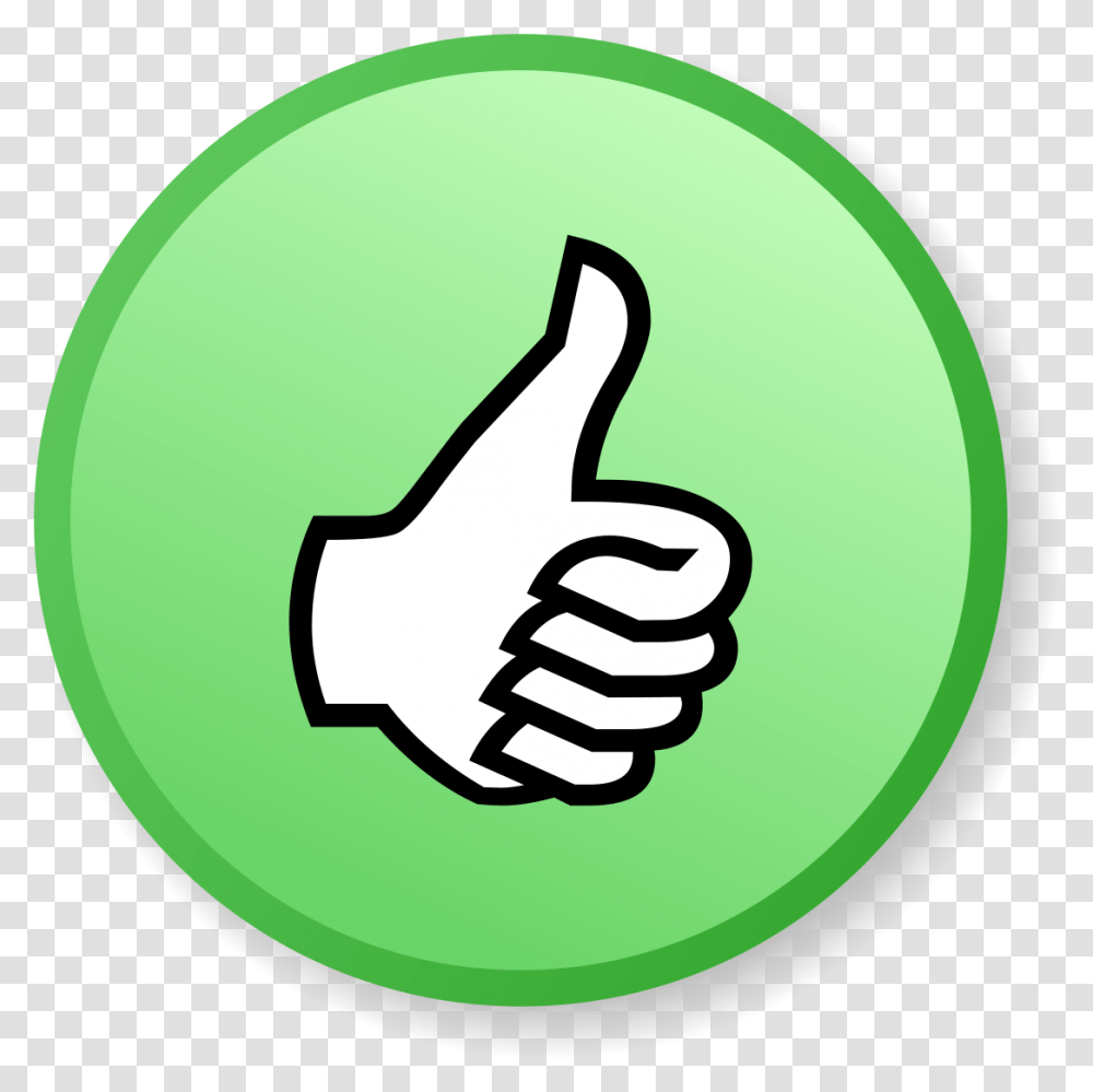 Green Thumbs Up Icon Thumbs Up With Background, Finger, Hand Transparent Png