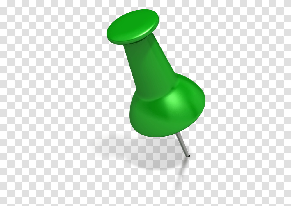 Green Thumbtack, Pin, Lamp Transparent Png