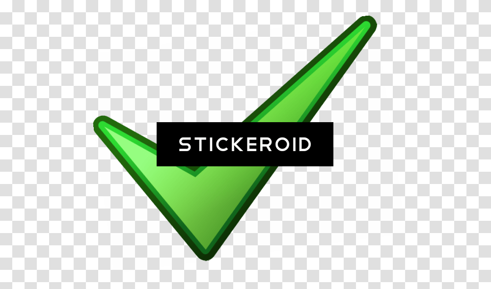 Green Tick Picture, Triangle, Cone, Hat Transparent Png