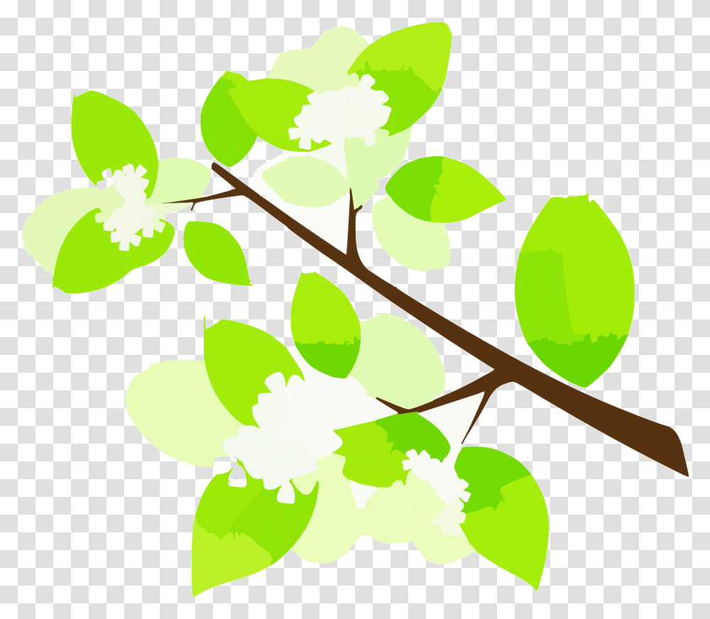 Green Tree Branch Icon Svg Vector Twig, Leaf, Plant, Potted Plant, Vase Transparent Png