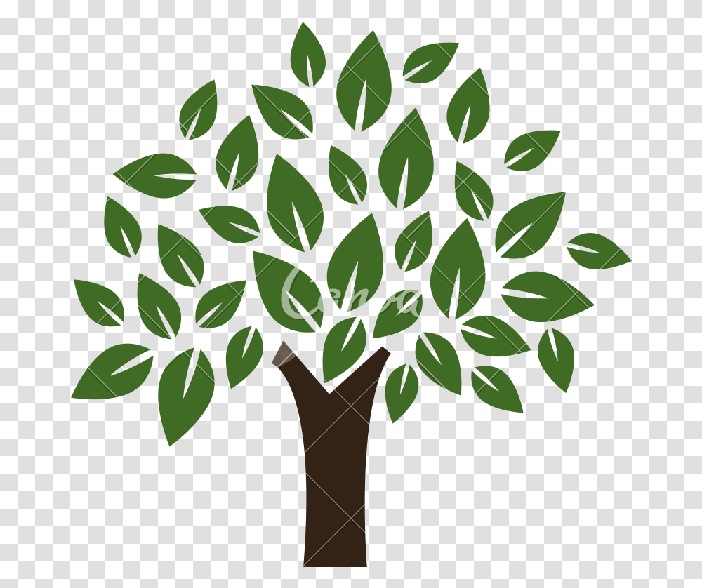 Green Tree Icon Or Symbol Icons By Canva Illustration, Plant, Stencil Transparent Png