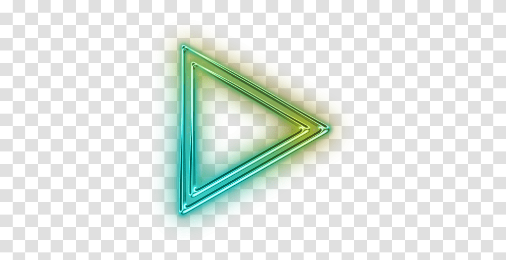 Green Triangle Clipart No Background Triangle, Light, Neon, Mailbox Transparent Png