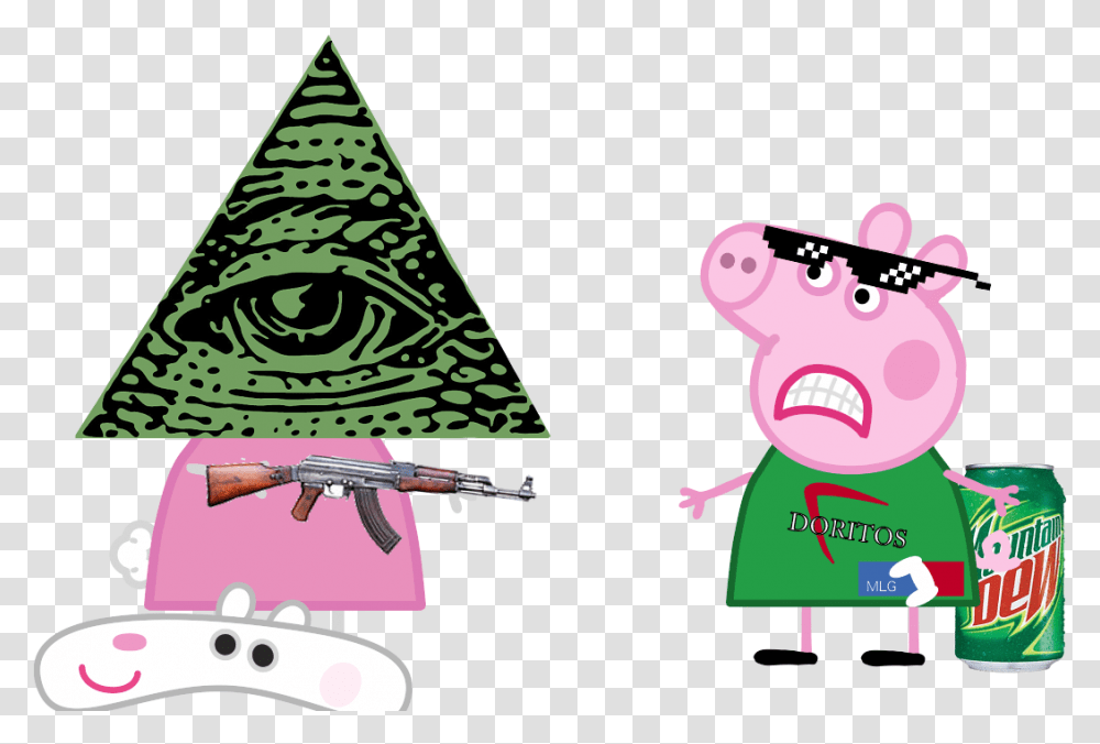 Green Triangle Illuminati, Apparel, Gun, Weapon Transparent Png