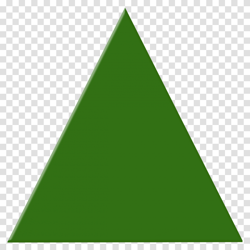 Green Triangle Picture Green Triangle Clipart, Graphics, Plant Transparent Png