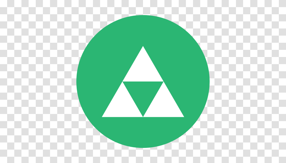 Green Triforce Zelda Icon, Triangle, Balloon Transparent Png