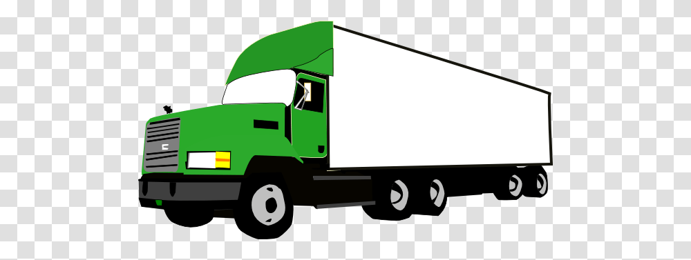 Green Truck Clipart Clip Art Images, Moving Van, Vehicle, Transportation, Trailer Truck Transparent Png