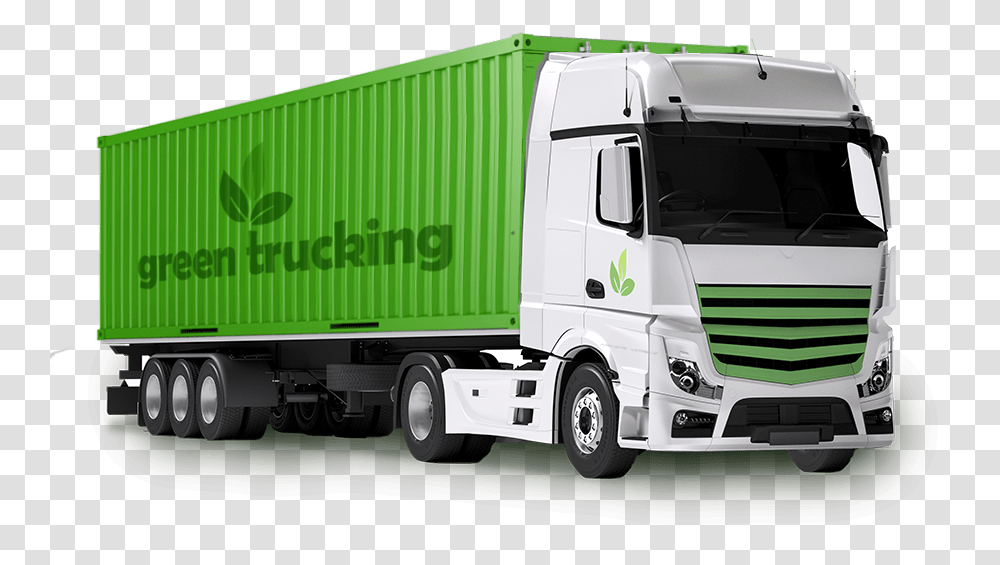 Green Trucking Truck Container 900px Green Container Truck Icon, Vehicle, Transportation, Trailer Truck, Bumper Transparent Png