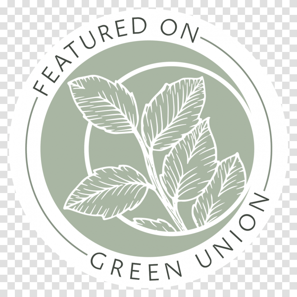Green Union Featured Badge Dec 2018, Label, Plant, Logo Transparent Png