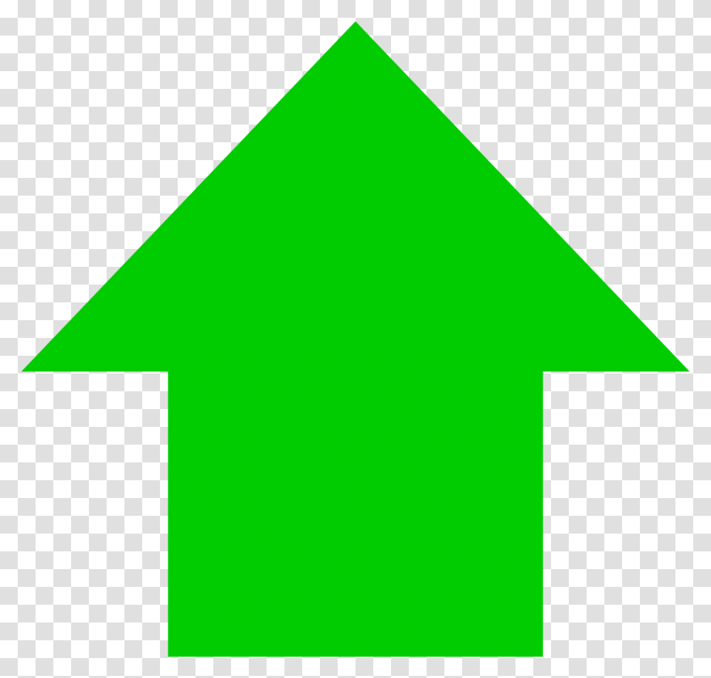 Green Up Arrow, Triangle Transparent Png