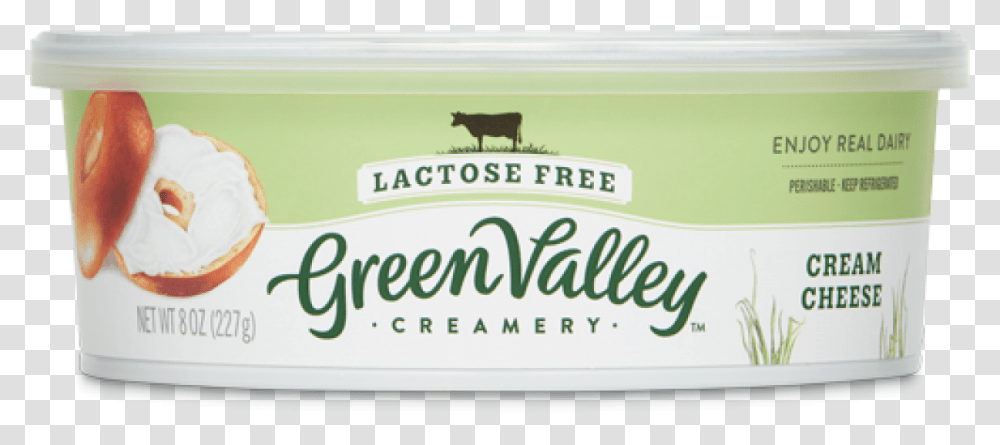 Green Valley Creamery Lactose Free Cream Cheese Dairy Cow, Label, Mammal, Animal Transparent Png