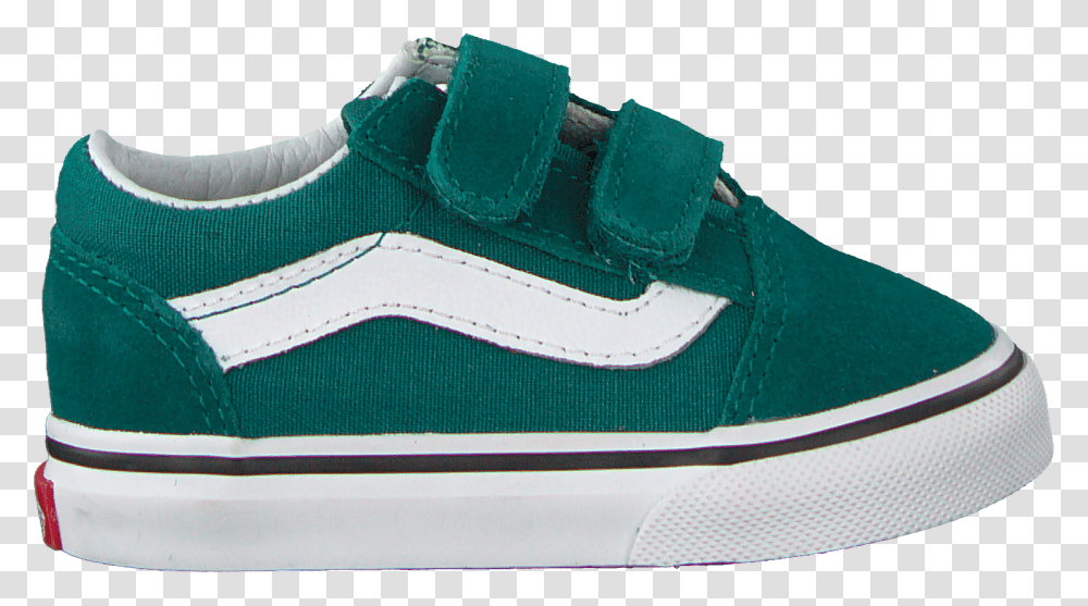 Green Vans Sneakers Td Old Skool V Quetzal Skate Shoe, Apparel, Footwear, Running Shoe Transparent Png