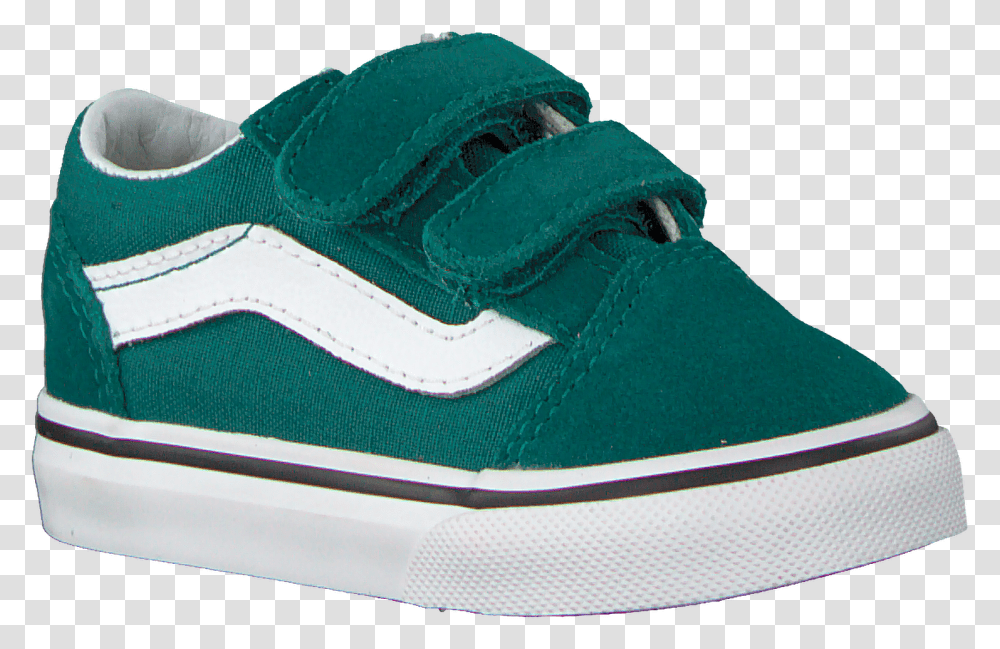 Green Vans Sneakers Td Old Skool V Quetzal Skate Shoe, Apparel, Footwear, Running Shoe Transparent Png