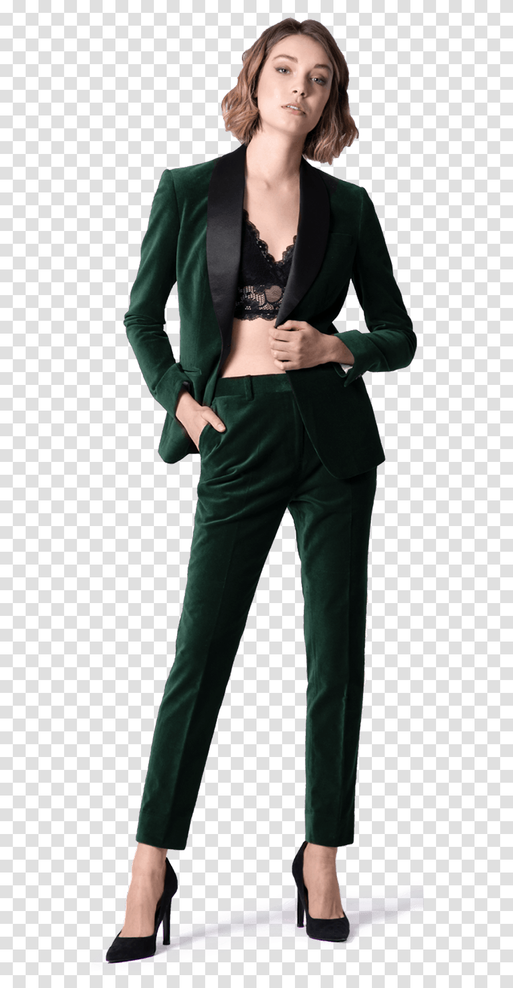 Green Velvet Tuxedo With Shawl Black Lapels Tuxedo, Suit, Overcoat, Sleeve Transparent Png