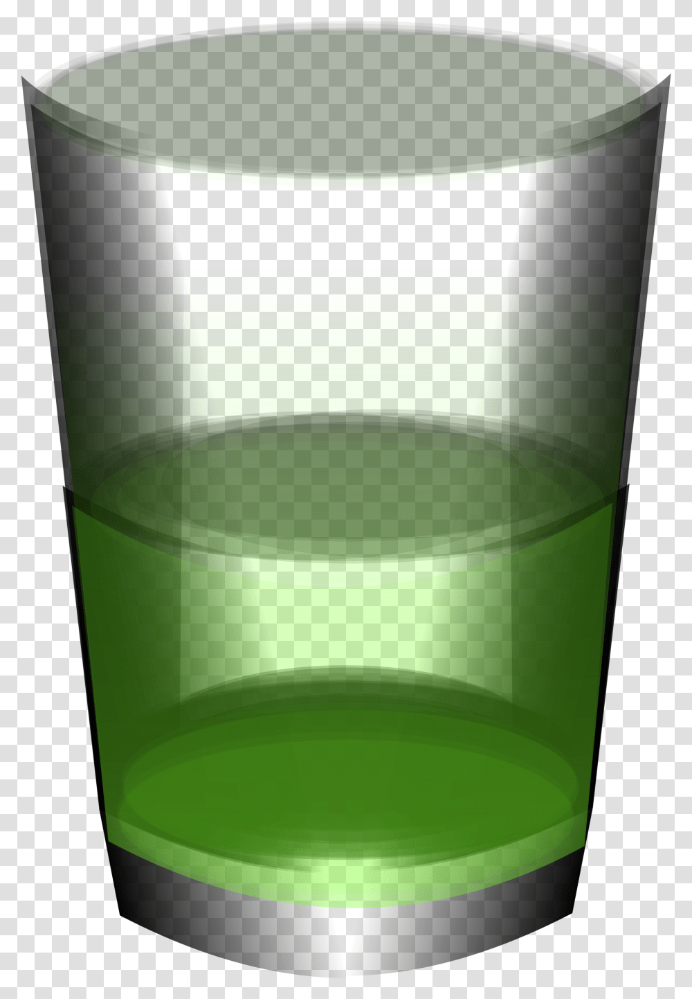 Green Water Clip Arts Green Glass Of Water, Cylinder, Light, Beverage Transparent Png