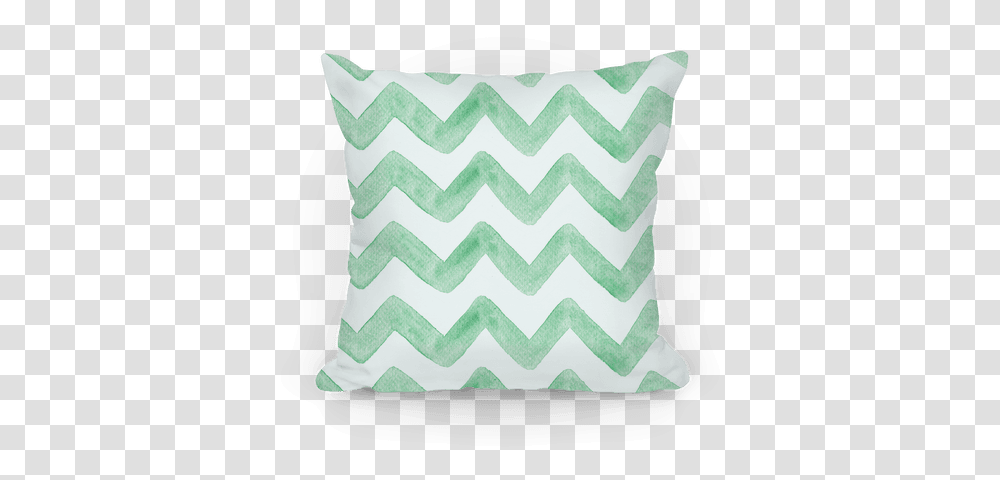Green Watercolor Chevron Pattern Pillows Lookhuman Cushion, Rug, Diaper Transparent Png