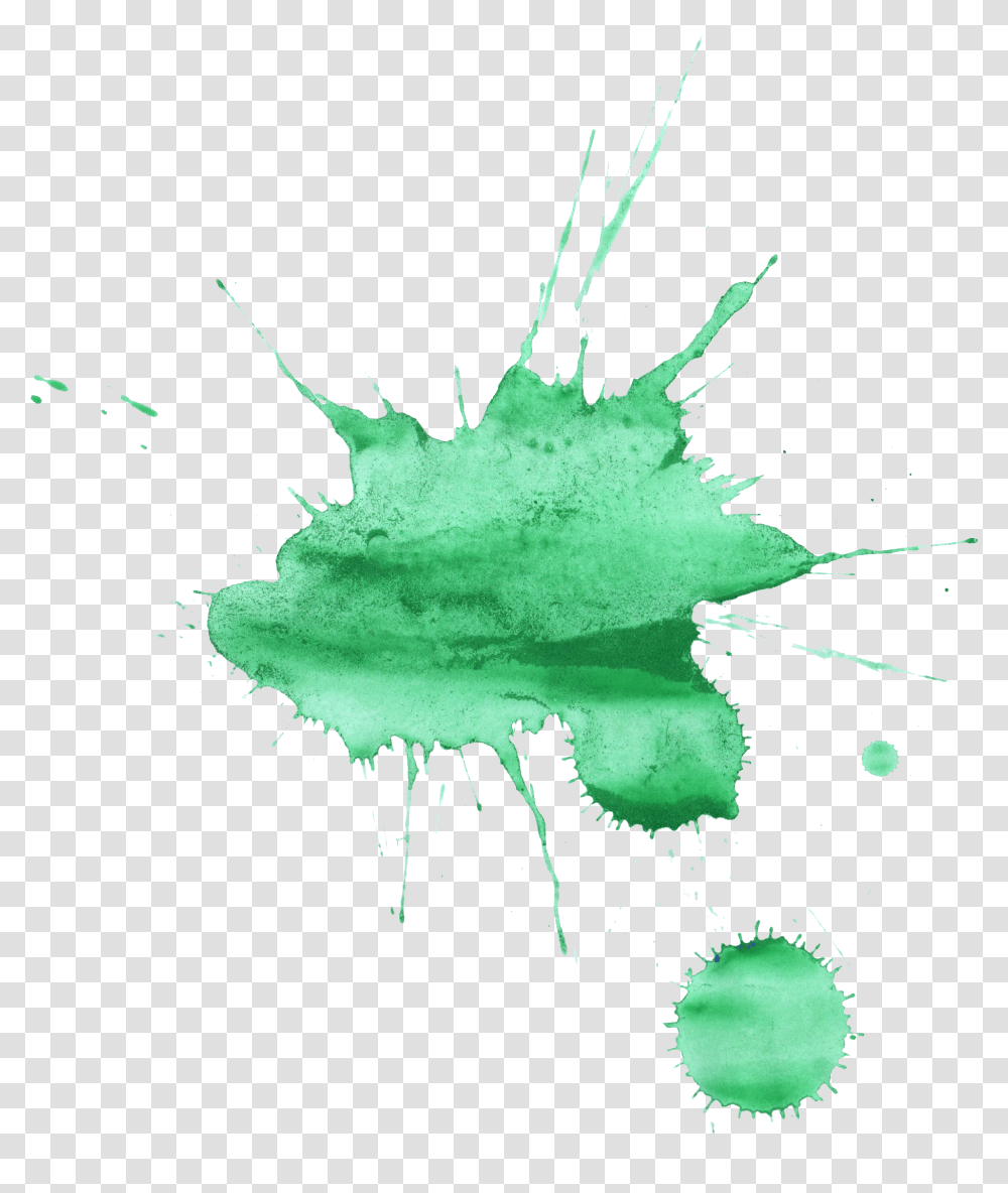 Green Watercolor Splatter Onlygfxcom Abstract Watercolor Painting, Leaf, Plant, Graphics, Art Transparent Png