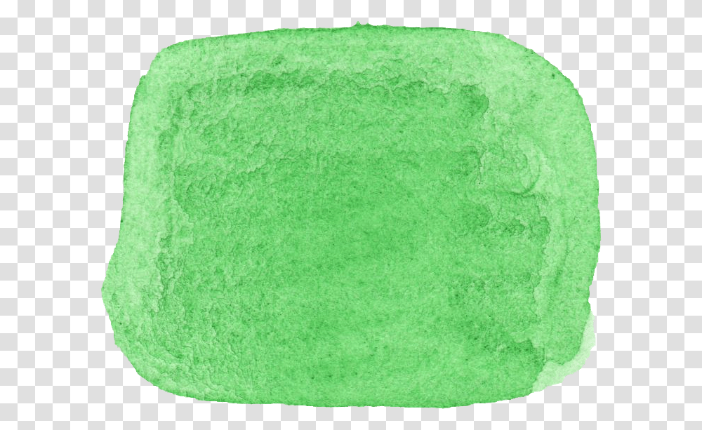 Green Watercolor Square, Rug Transparent Png