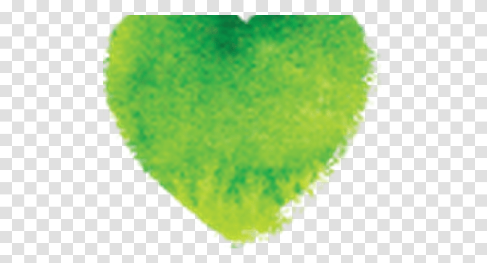 Green Watercolour Heart Ball, Plant, Leaf, Face, Animal Transparent Png