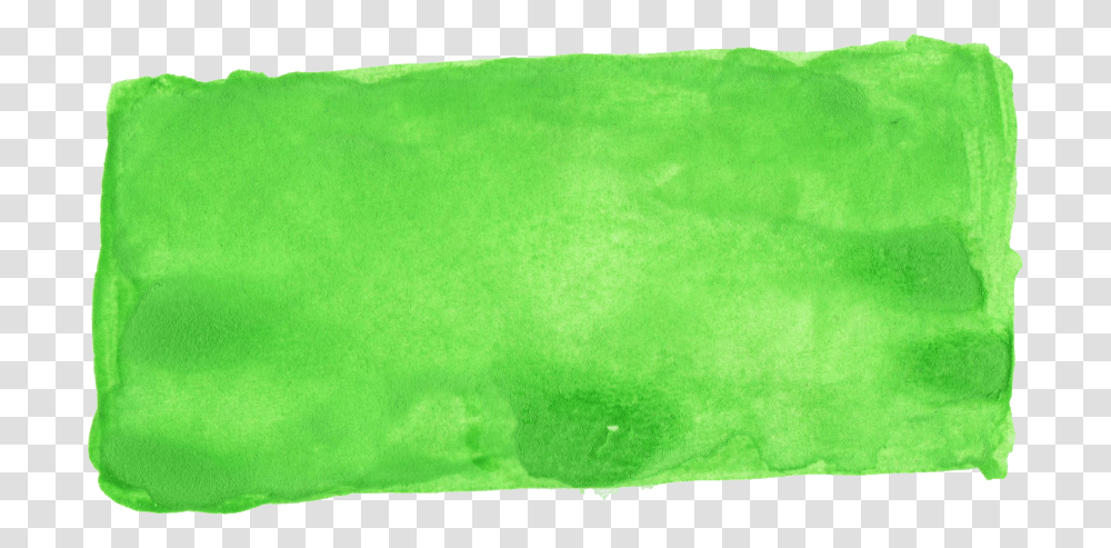 Green Watercolour Rectangle, Cushion, Accessories, Pillow, Jewelry Transparent Png