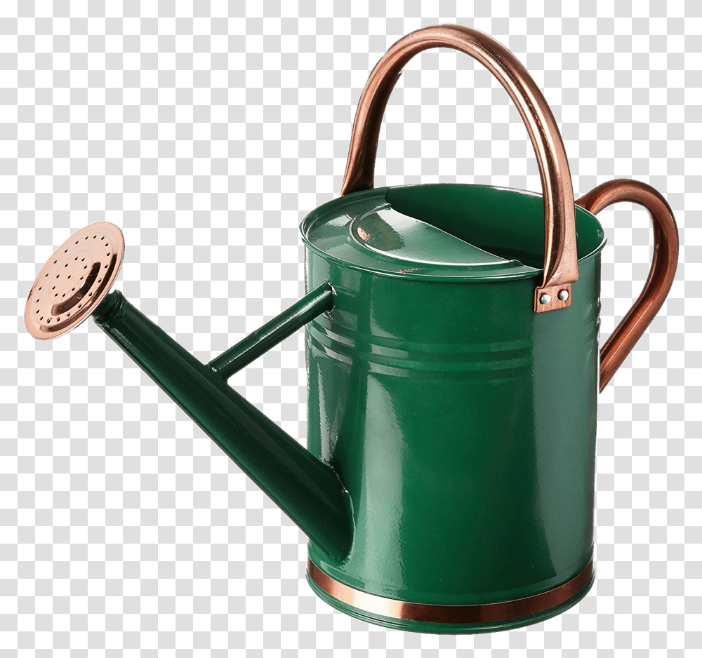 Green Watering Can With Copper Details Watering Can, Tin, Smoke Pipe,  Transparent Png
