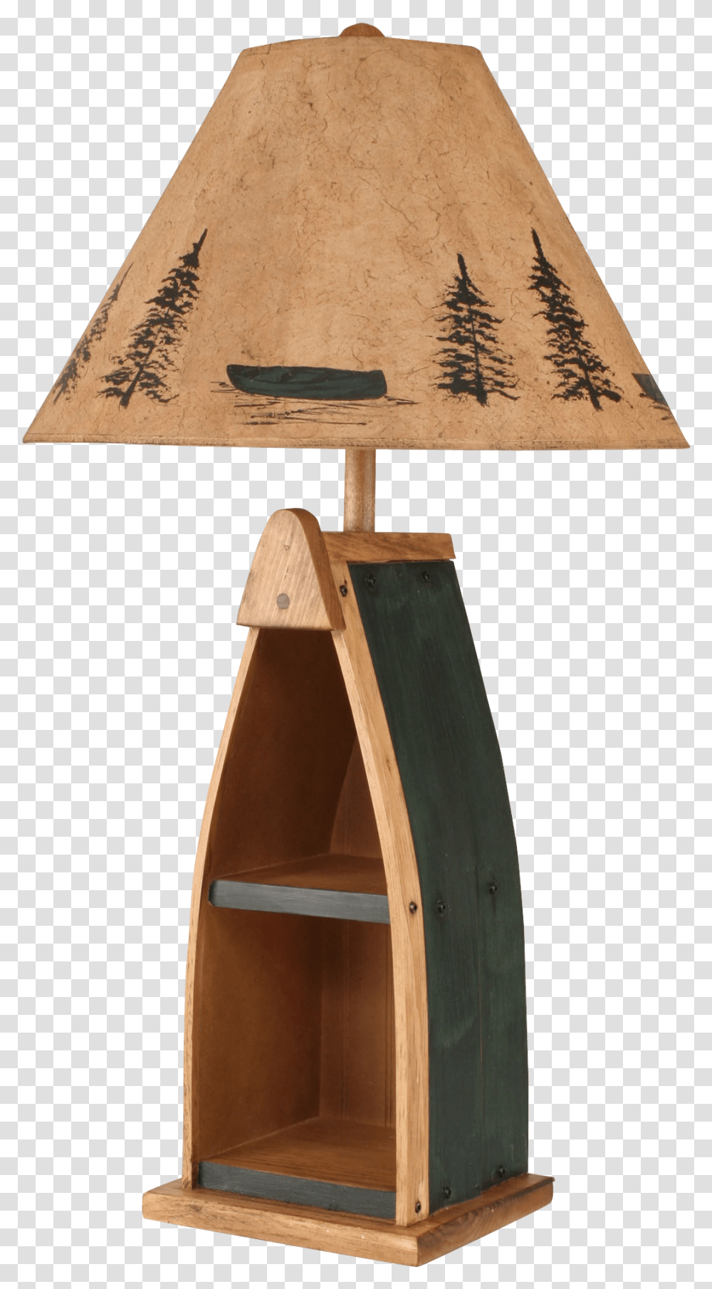 Green Wooden Boat Boat Lamps, Table Lamp, Lampshade, Plywood, Cross Transparent Png