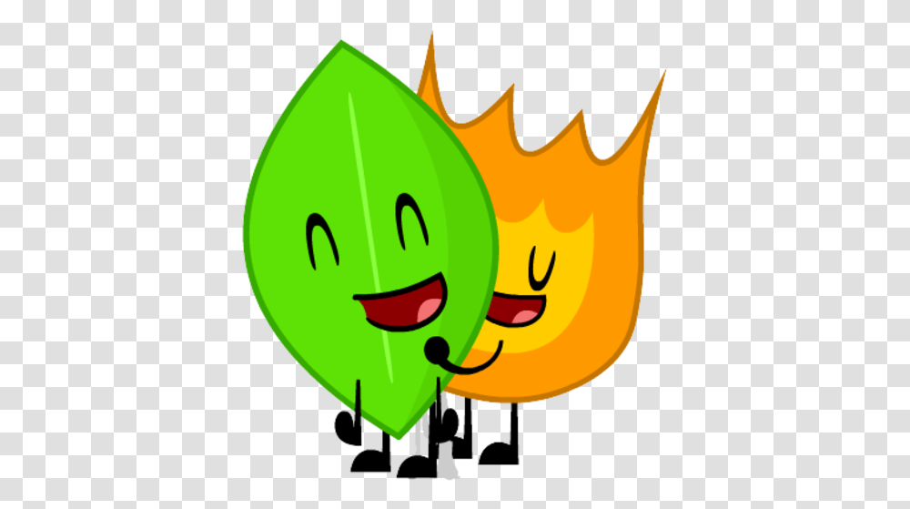 Green Yellow Leaf Plant Clip Art Smile Produce Leafy Battle For Bfdi, Halloween Transparent Png