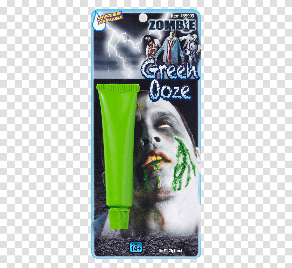 Green Zombie Ooze Halloween Costume, Bottle, Dog, Paint Container, Advertisement Transparent Png