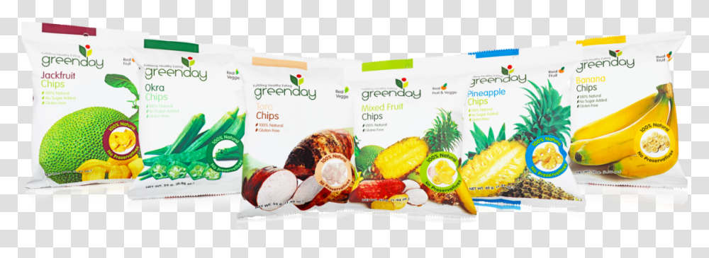 Greenday Chips Vacuum Fried Range Natural Foods, Plant, Fruit, Pineapple, Advertisement Transparent Png