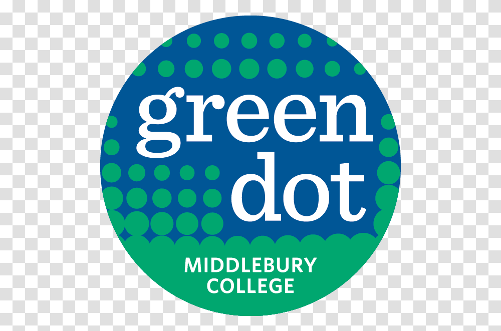 Greendotblue - Green Dot Violence Prevention Strategy Circle, Text, Logo, Symbol, Graphics Transparent Png