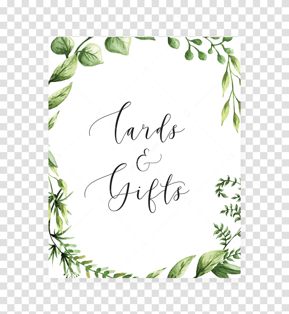 Greenery Party Decor Printable Cards And Gifts Table Free Printable Baby Shower Sign, Plant, Handwriting, Jar Transparent Png