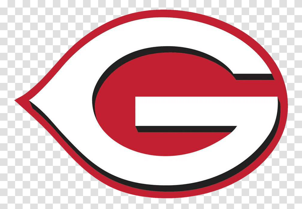 Greeneville Reds Logo Appalachian Baseball Red G Logo, Label, Text, Symbol, Number Transparent Png