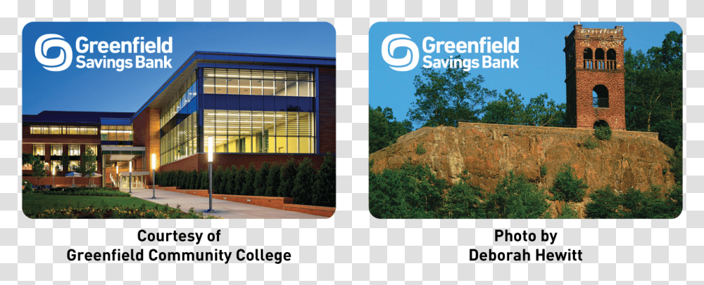 Greenfield Savings Bank Logo On A Photo Of Greenfield House, Office Building, Grass, Plant, Outdoors Transparent Png