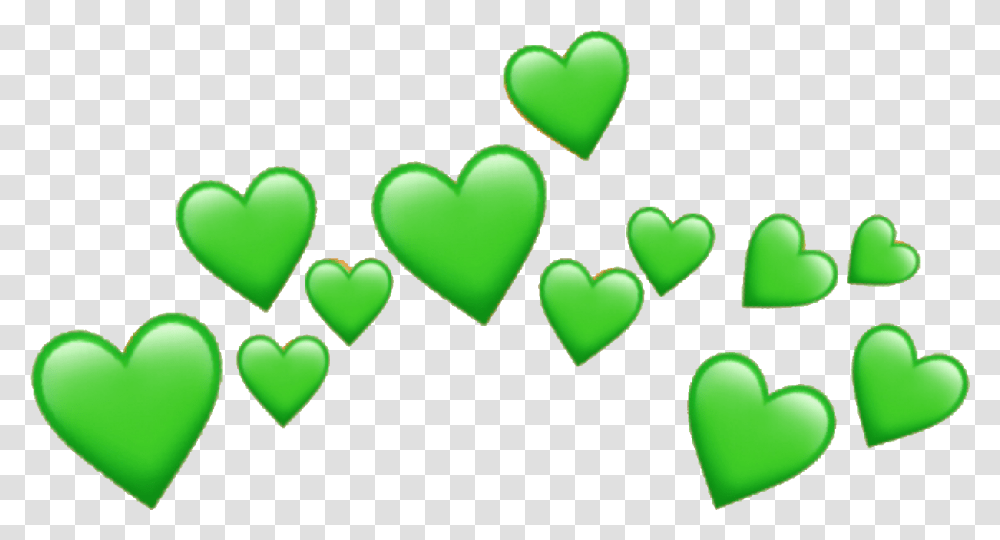 Greenheart Green Heart Emoji Heartcrown Red Heart Emoji, Pillow, Cushion, Text, Interior Design Transparent Png