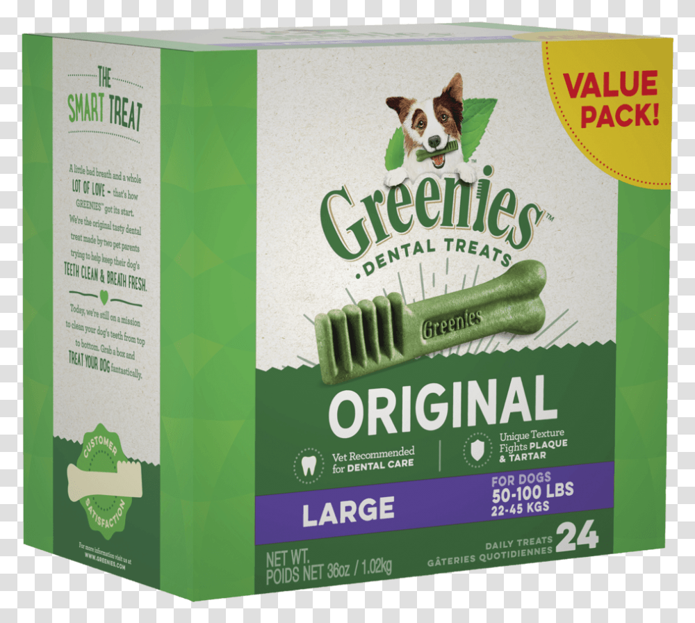 Greenies Original Large Dog Dental Treats, Plant, Food, Meal, Paper Transparent Png