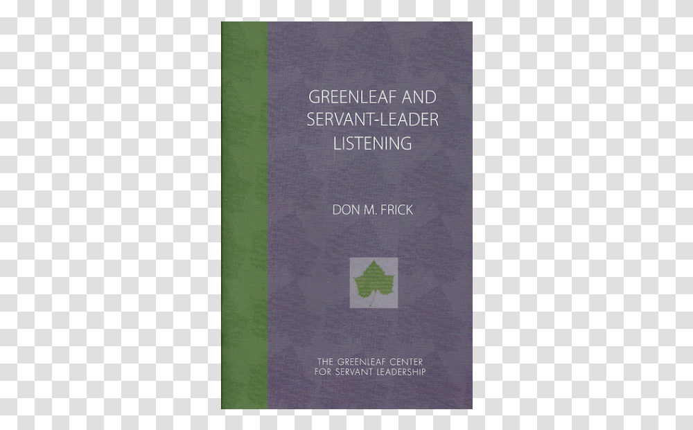 Greenleaf And Servant Leader Listening Book Cover, Paper, File Binder, Diary Transparent Png