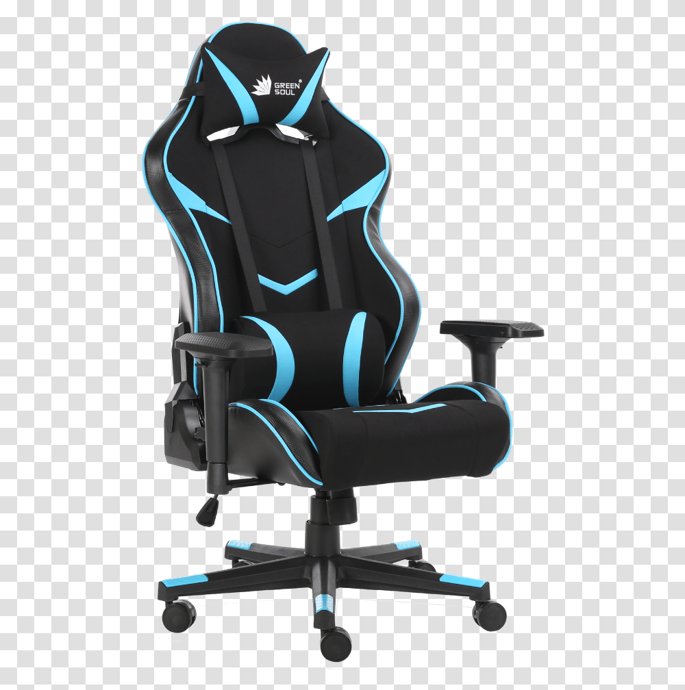 Greensoul Monster Gaming Chair Harry's Tech Space Gaming Chair Officeworks, Furniture, Cushion, Armchair, Headrest Transparent Png