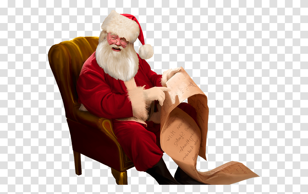 Greentube Starts The Festive Season With New Christmas Themed Santa Claus, Furniture, Chair, Face, Person Transparent Png