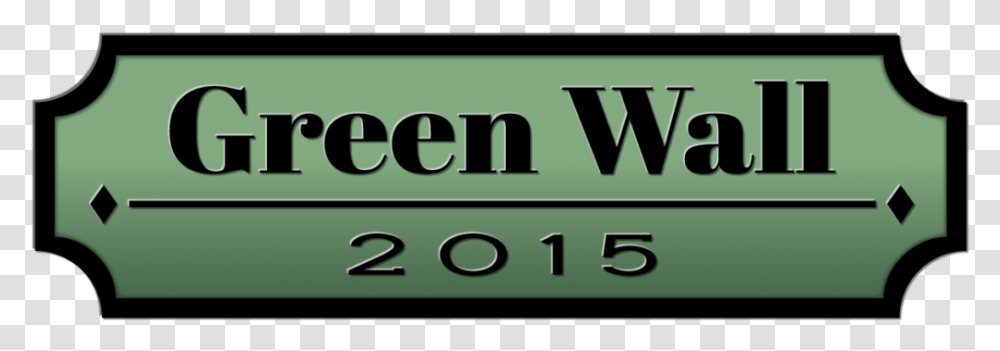 Greenwall Logo Sign, Word, Number Transparent Png
