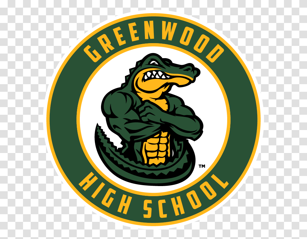 Greenwood Gators Athletics Big, Logo, Symbol, Dragon, Plant Transparent Png