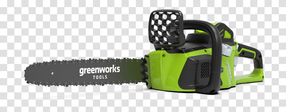 Greenworks 40v Chainsaw Gd40cs40 Chainsaw, Tool, Chain Saw, Lawn Mower Transparent Png