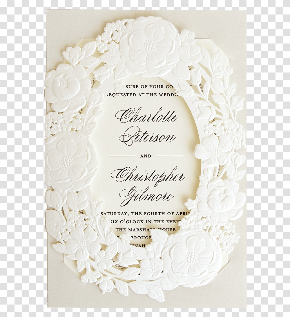Greeting Card, Envelope, Mail, Lace, Wedding Cake Transparent Png
