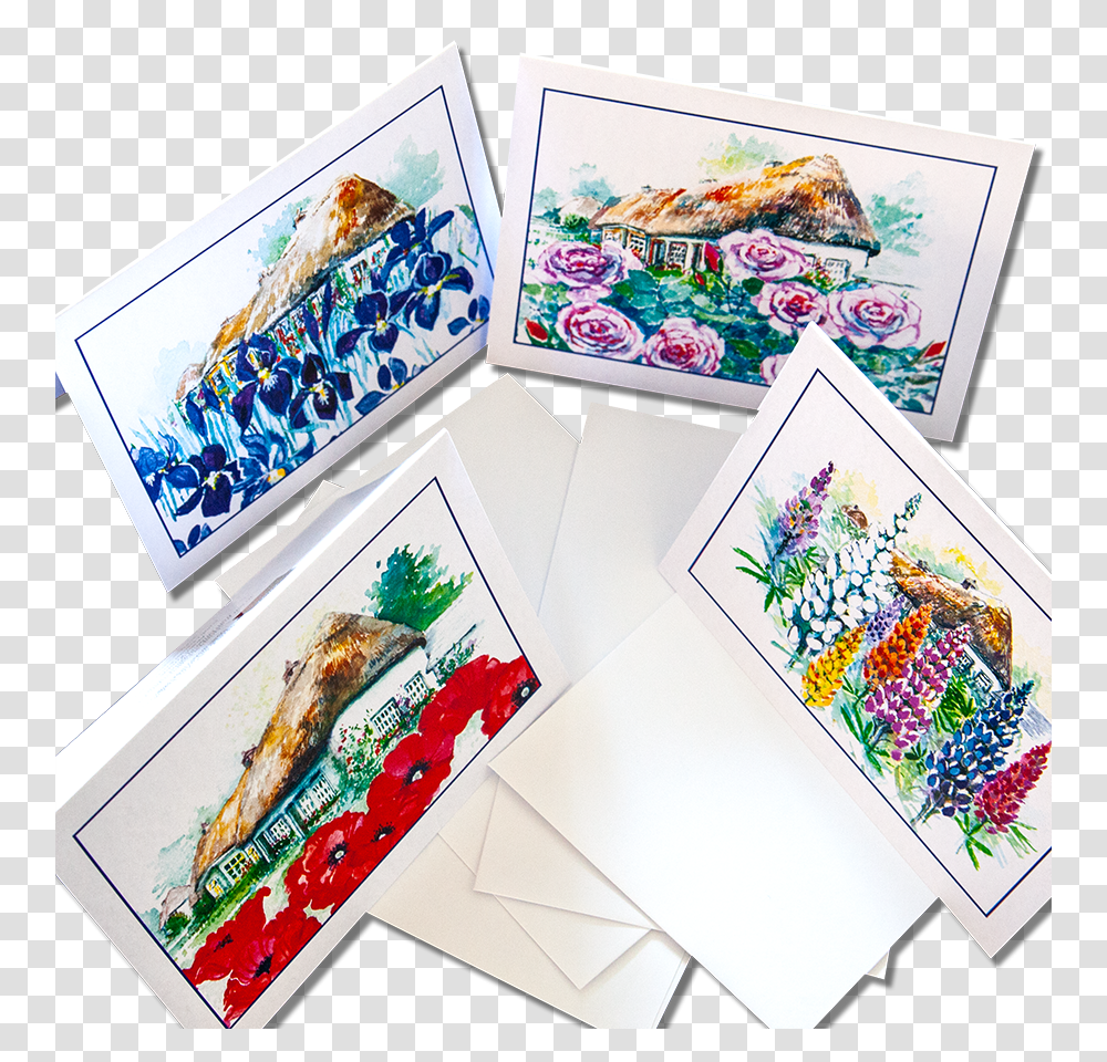 Greeting Cards Floral Design, Envelope, Mail, Rug, Advertisement Transparent Png