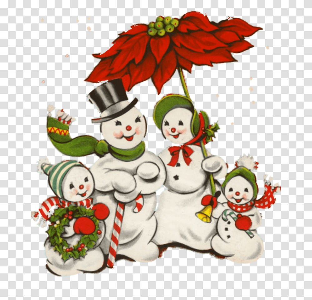 Greeting Note Cards Christmas Card Vintage Christmas Snowman Clipart, Nature, Outdoors, Winter, Graphics Transparent Png